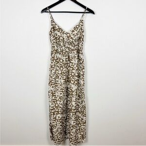 Rails Justine Maxi Dress in Sepia Cheetah Print Size X-Small